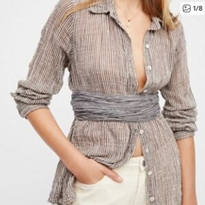 Free People/Zara Bundle (Top And Jeans)